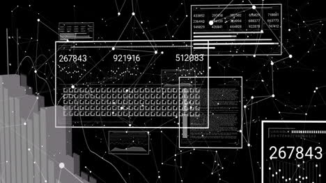 animation of diagrams and shapes over data processing