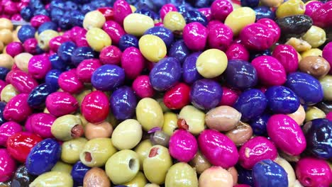 assorted colorful olives