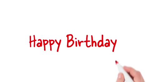 Happy-Birthday-written-on-white-background