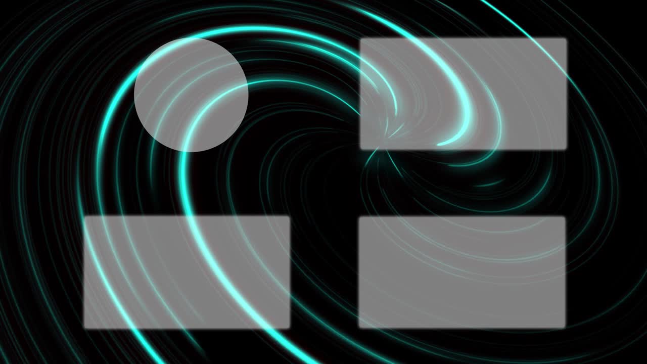 Vortex neon end card ending screen motion