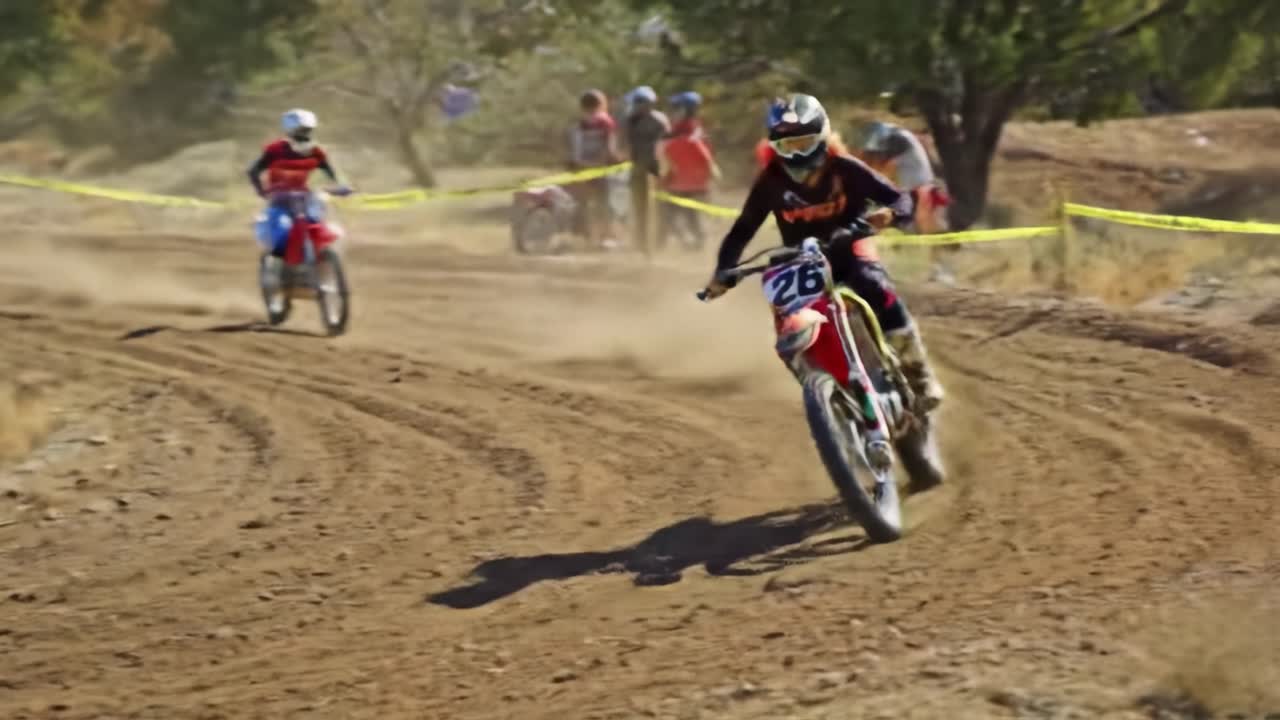 Woman Motocross Racer