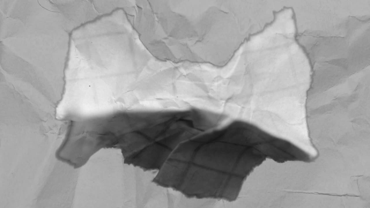 Crumpled Paper Texture Transition with Color Change