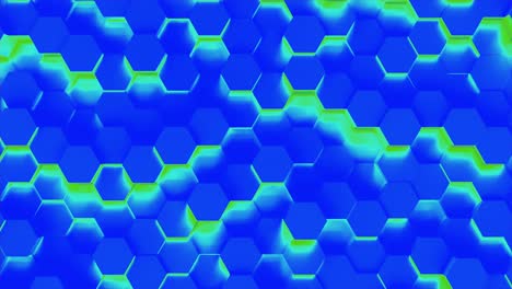 moving technology hexagon pattern background