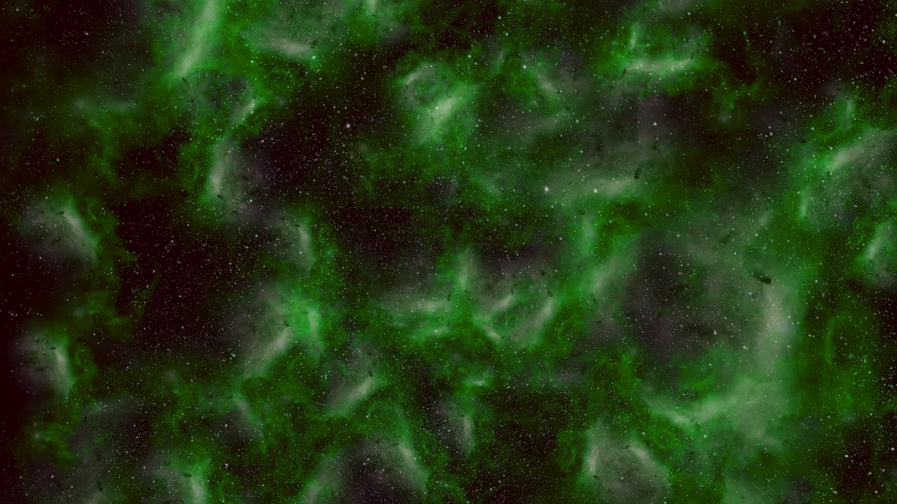 Gorgeous green nebula a stunning display of gas and dust in space