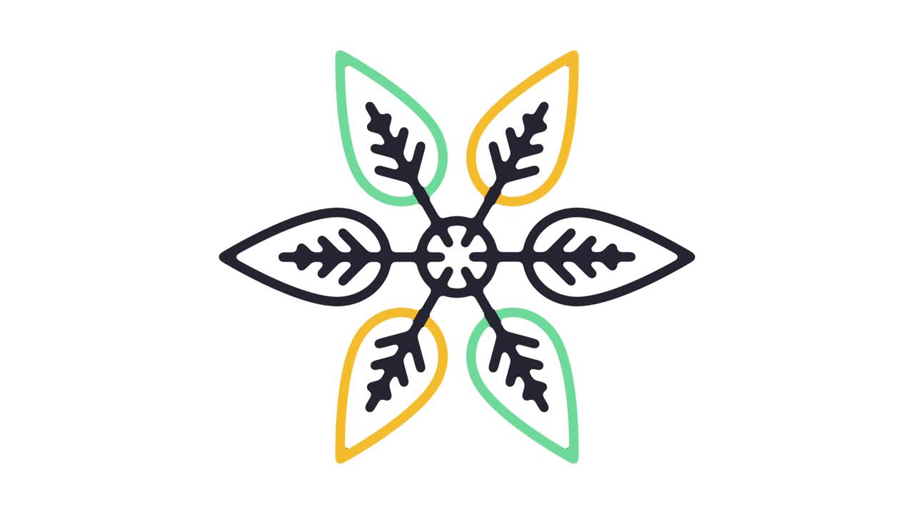 환경 라인 아이콘 애니메이션