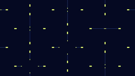 a striking seamless pattern featuring intersecting blue and yellow lines on a sleek black background. the grid-like arrangement creates a mesmerizing visual effect