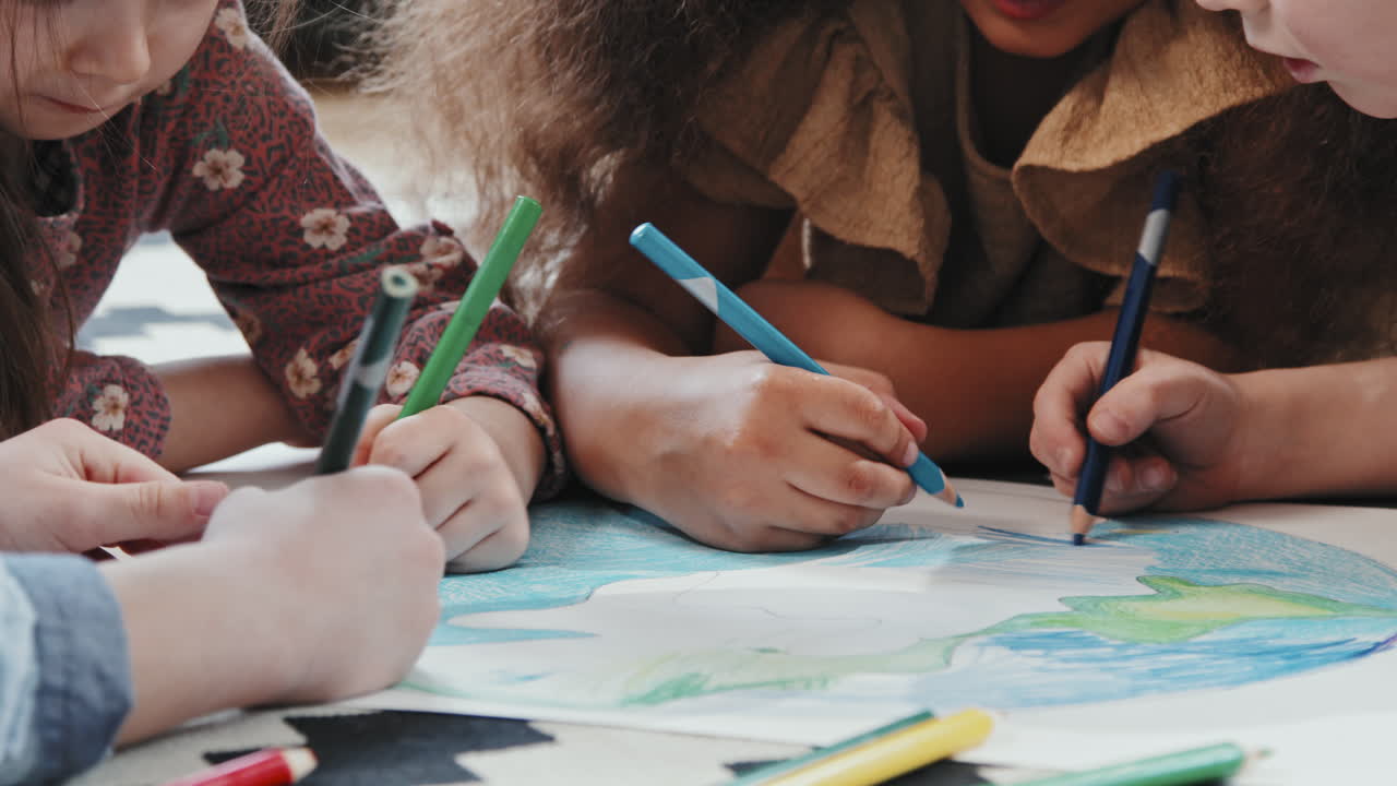 Kids Coloring Together