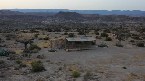 Escena-Del-Desierto-Donde-Se-Filman-Películas-En-Tabernas,-Almería