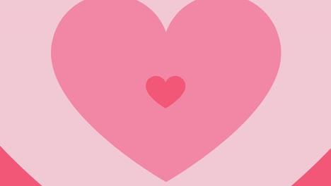 valentine's day pink heart motion graphic  seamless loop background