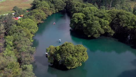 Aerial:-Lago-De-Camecuaro,-Tangancicuaro,-Mexico