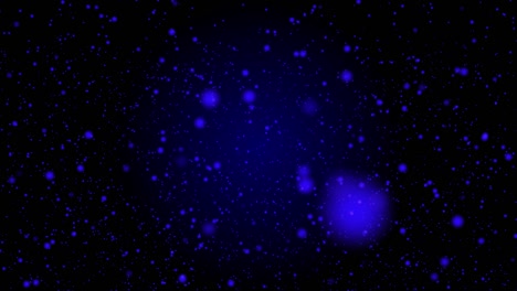 gráfico de movimiento de partículas en movimiento azul parpadeante