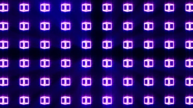 Geometric cube pattern. Cube dancing. Business symbol loop animation. Business network design.
