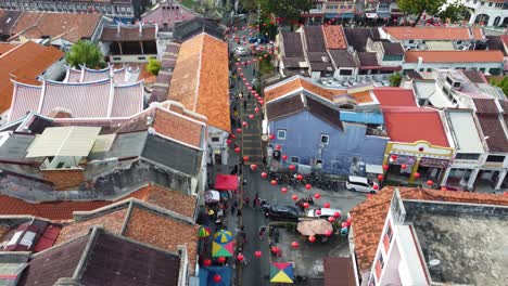 Popular-Destino-Turístico-En-Georgetown,-Penang-Street-Art