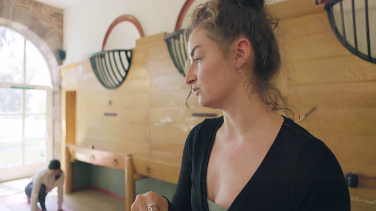 Images of people indoors