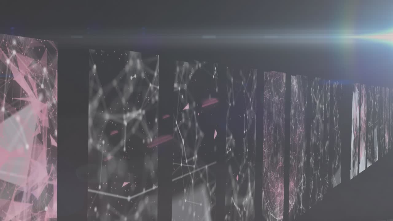 A digital representation of a global technology concept