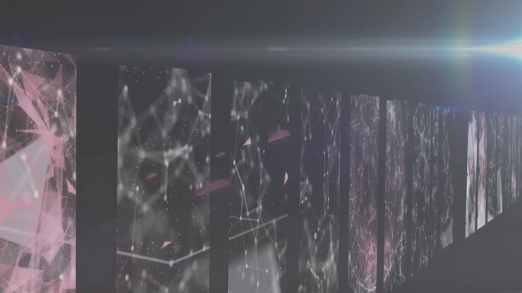 A digital representation of a global technology concept