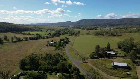 Vistas-Aéreas-Sobre-Tierras-De-Cultivo-En-Lamington-En-El-Pintoresco-Borde,-Queensland,-Australia