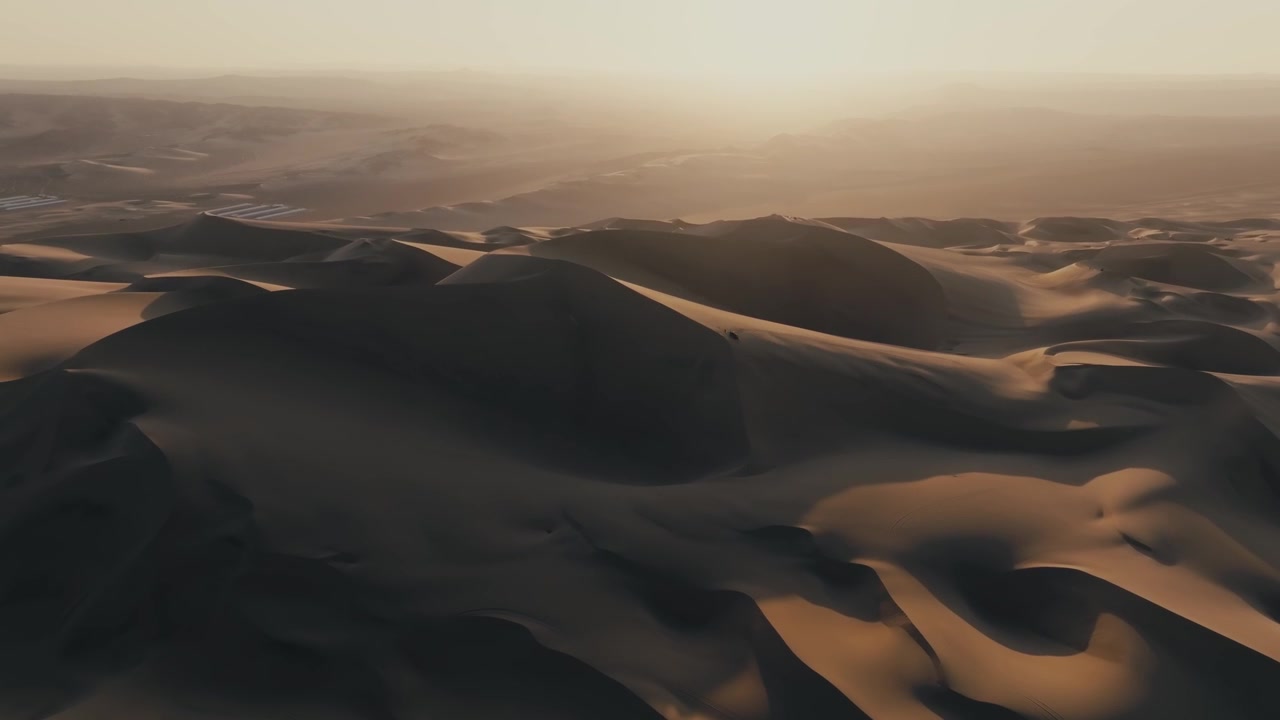 Veduta aerea del deserto di Sechura in Perù.