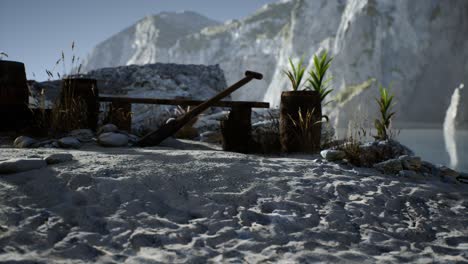 wooden-barrels-with-sea-fish-at-the-sand-beach