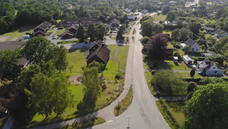 Aerial-beautiful-footage-over-the-picturesque-village-called-Sturko,-located-in-Karlskrona-Sweden-8