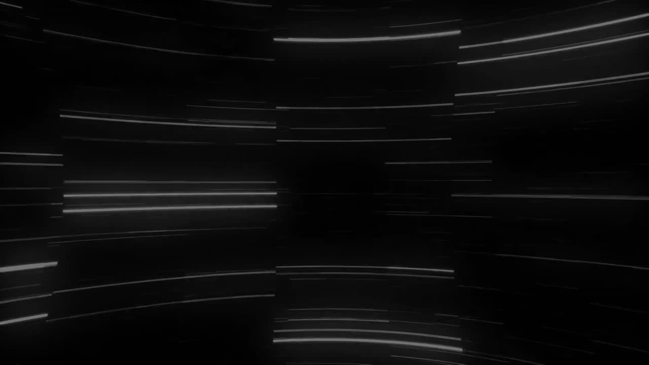 Premium stock video - Animation of moving shapes over black background