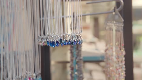 sparkling glass jewelry display in venice