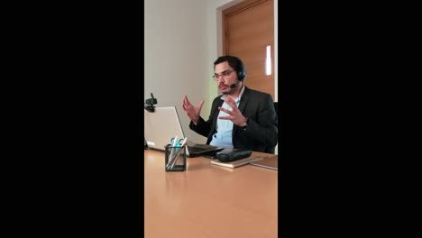 independent consultant on a virtual client call