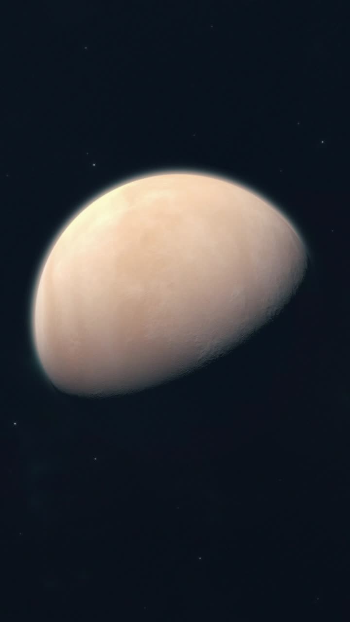 Vertical Tilt Down to Reveal the Planet Venus