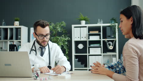 doctor consultation with patient and child
