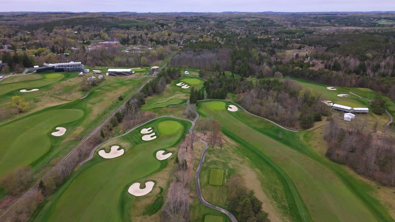 Lush golf course at TPC Toronto, home of Golf Canada in Caledon, Ontario