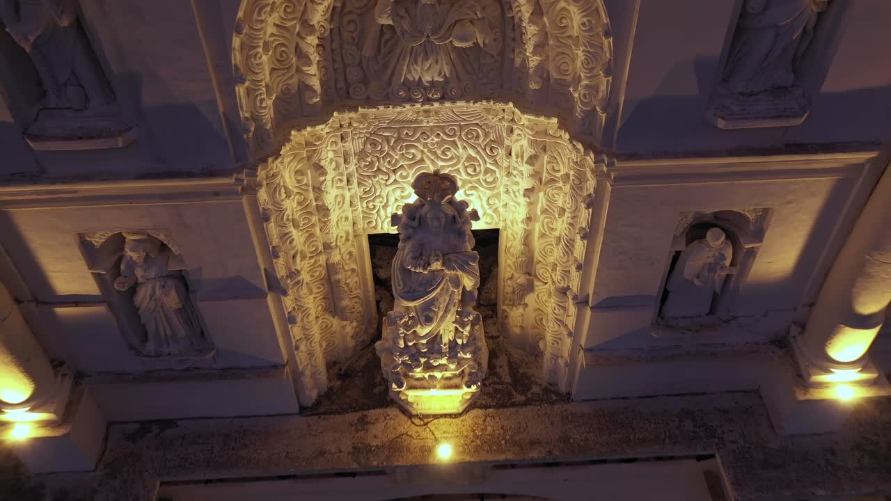 Explore the stunning architecture and history of Antigua Guatemala’s cathedral from above