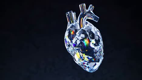 crystal heart 3d model