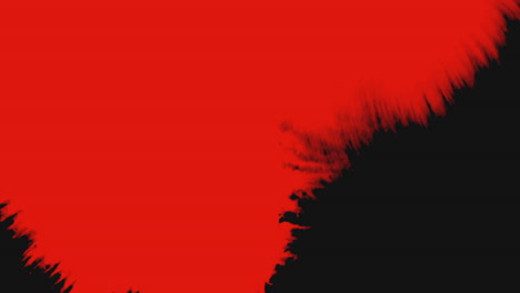 splashing red striped paint brushes on black gradient 1