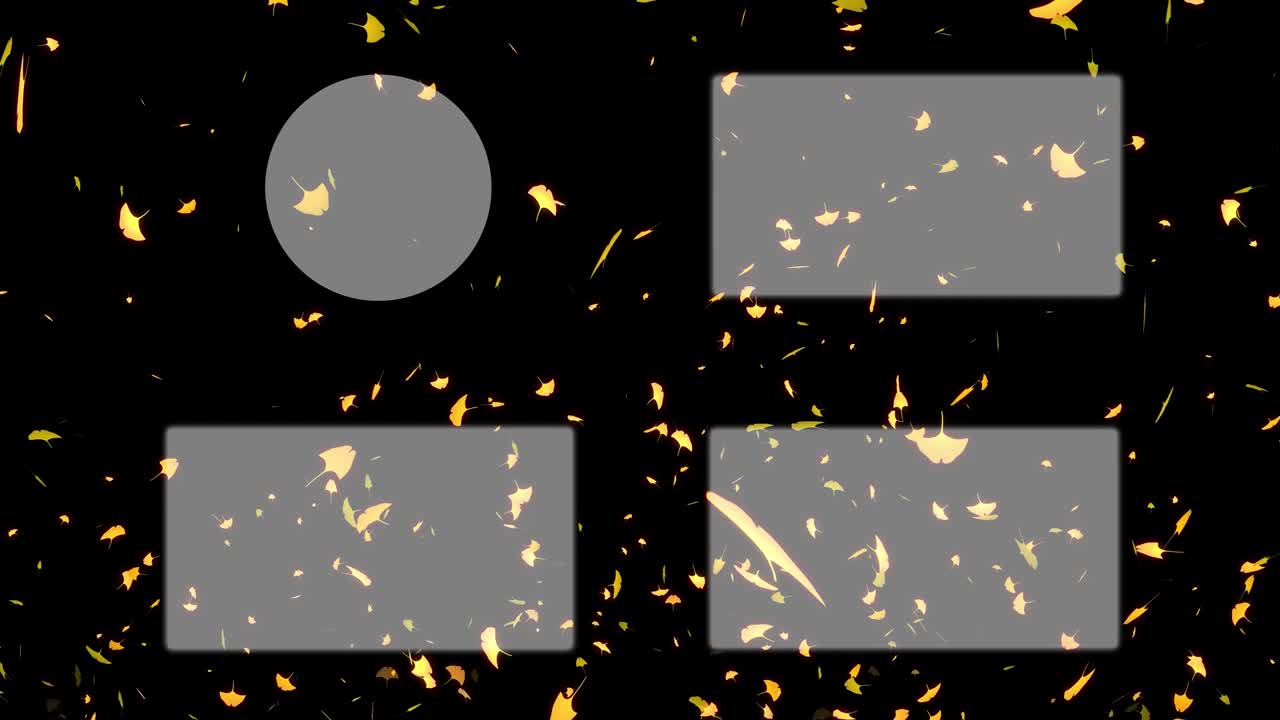 Autumn leaves particles YouTube end card ending screen motion graphics