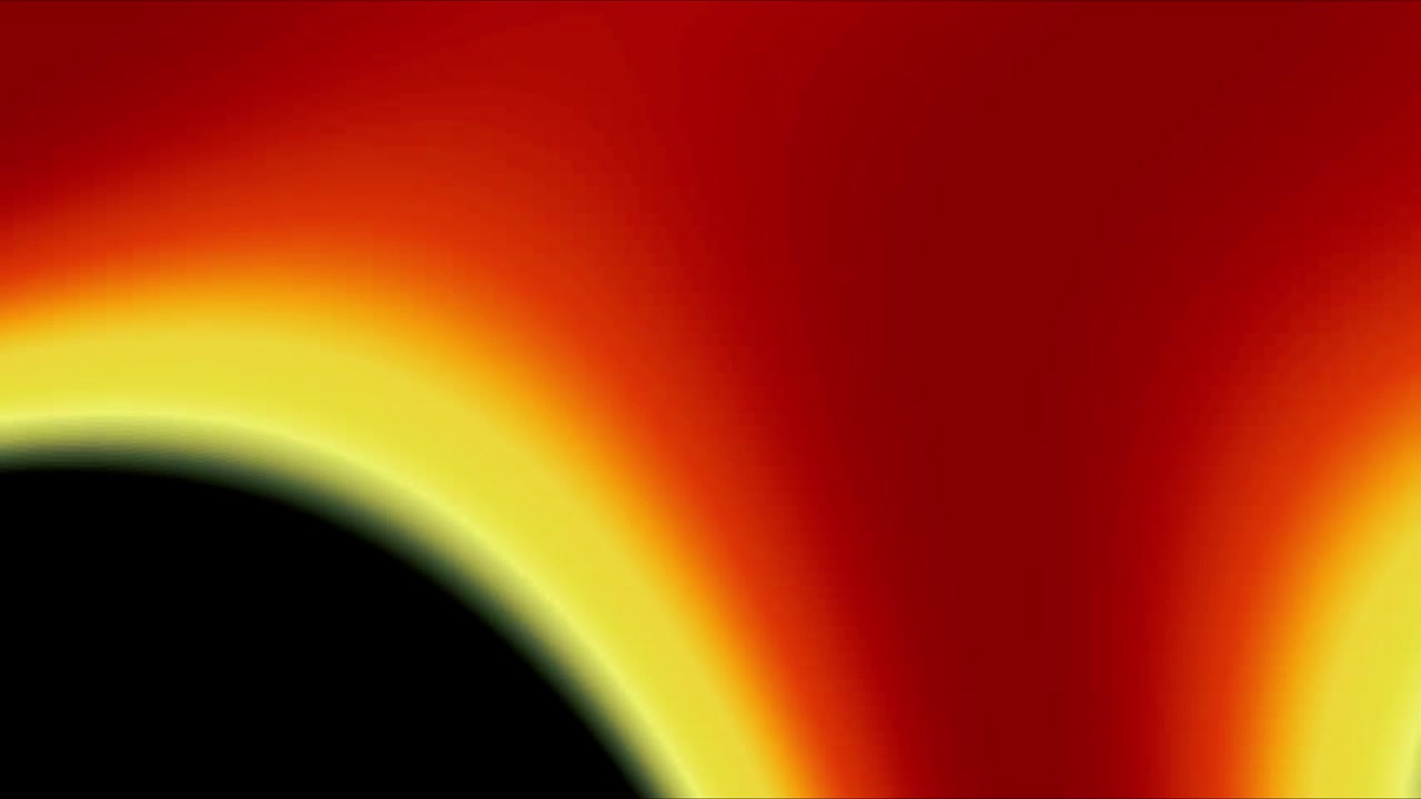 Abstract Motion Background with Glowing Yellow and Red Light Waves