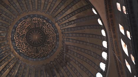 ceiling part with some little widows in hagia sophia