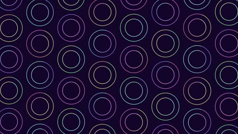 Small rainbow rings and circles pattern