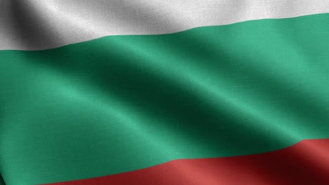 Closeup-waving-loop-4k-National-Flag-of-Bulgaria