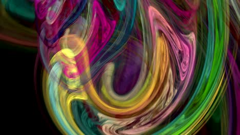 giro colorido bucle de fondo abstracto