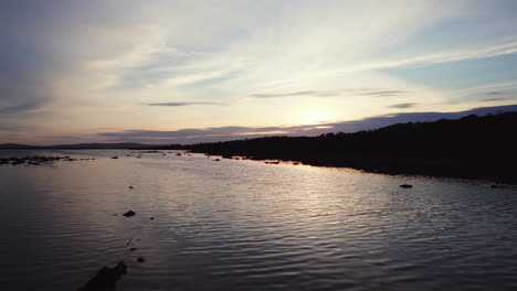 Beautiful-aerial-of-big-irish-lough-Corrib-with