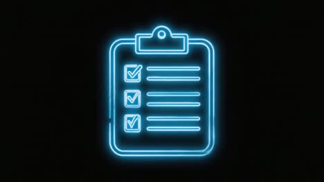 neon checklist
