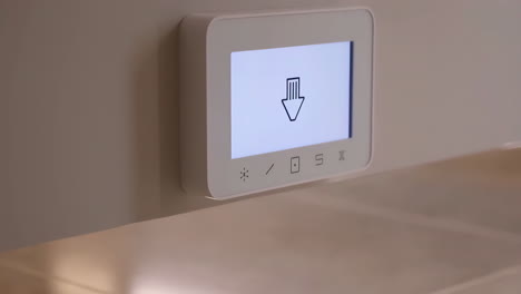 smart thermostat and control panel