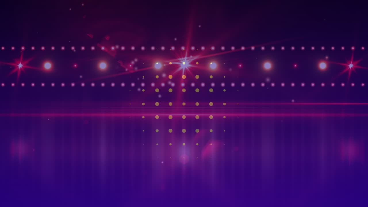 Animation af cirkler, der bevæger sig på en scene