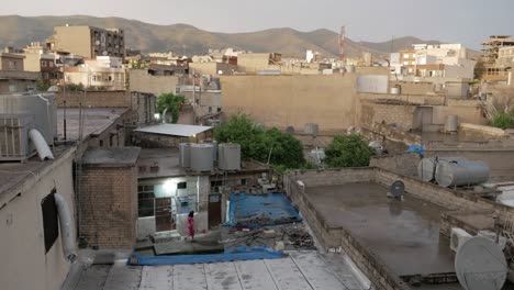 backyard of a suburb in iraqi kurdistan