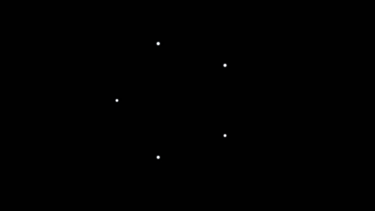 Stylish revolving glitter design pattern loop on black screen overlay