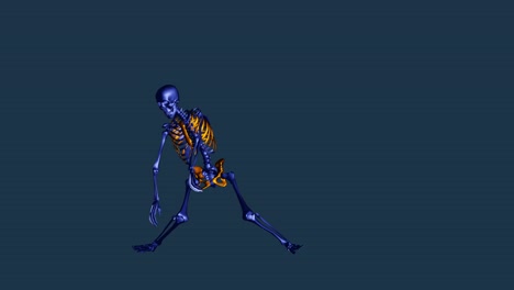 Skelett-Tanzroboter-Bewegt-Sich---Orange
