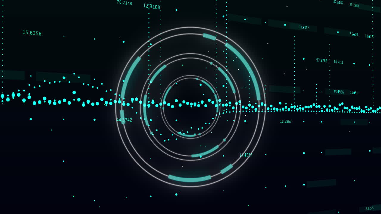 animatie van scanscanning en verwerking van financiële gegevens