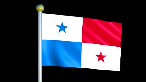 large looping animated flag of panama