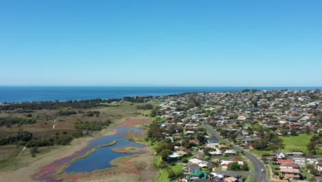 AERIAL-Coastal-Tourist-Township-Of-Portarlington-Australia