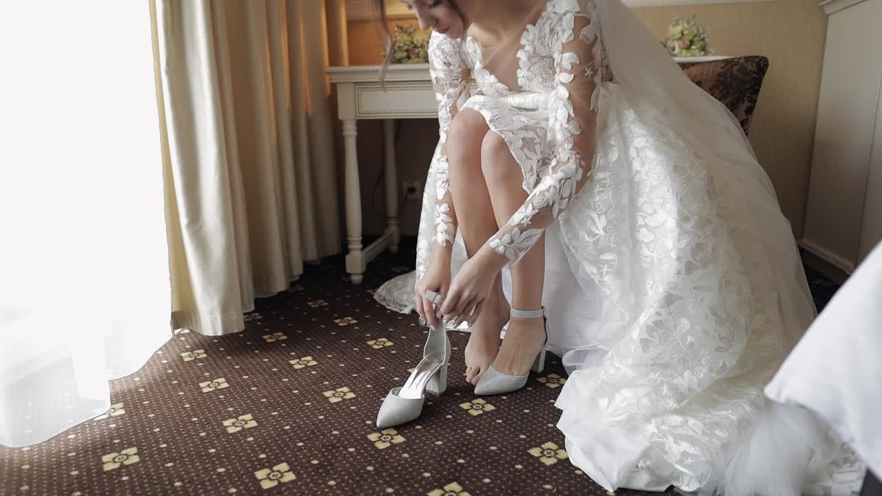 Bride Getting Ready for Her Wedding Day
